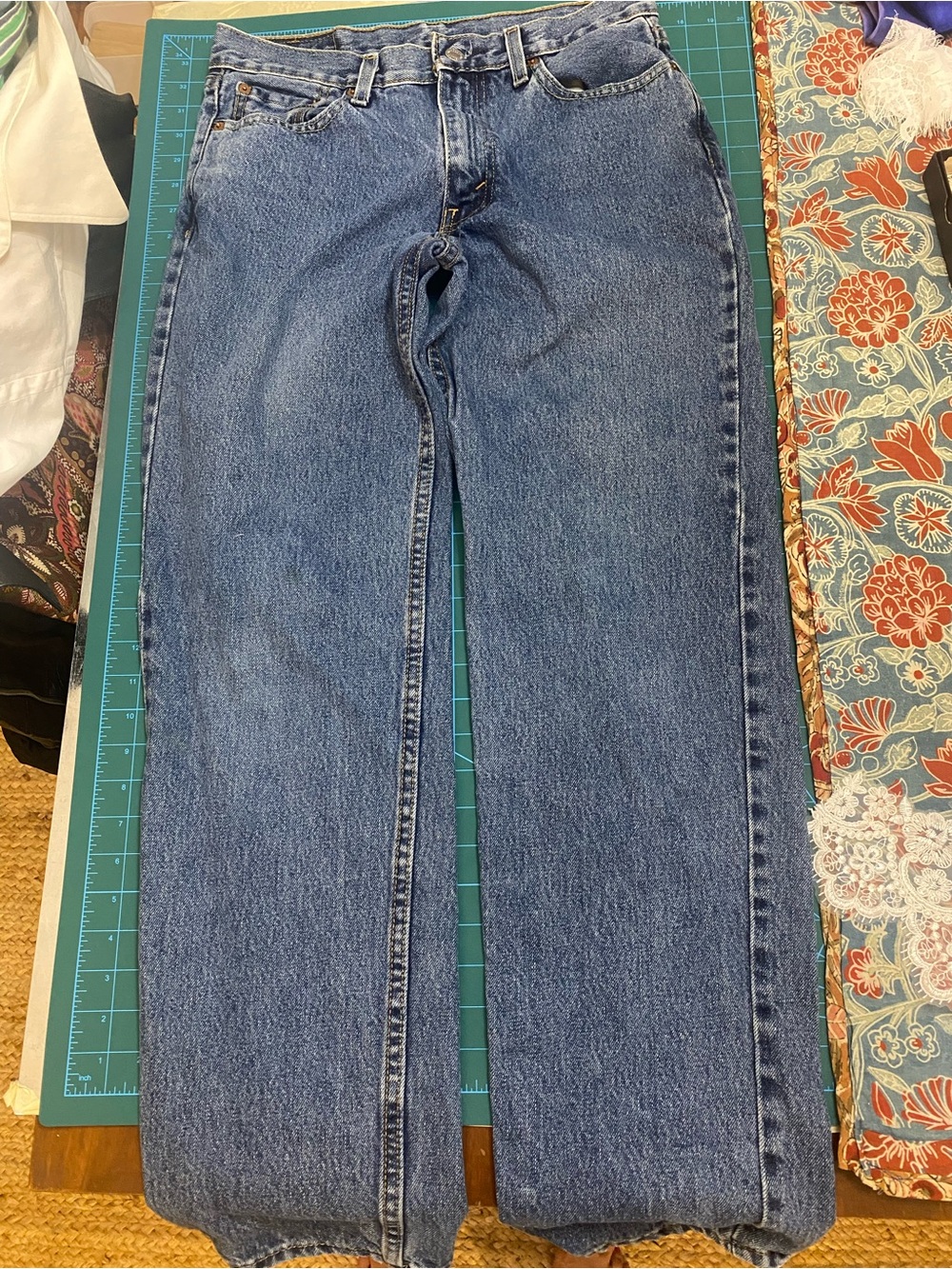 Levi’s 551 high waist straight leg jeans